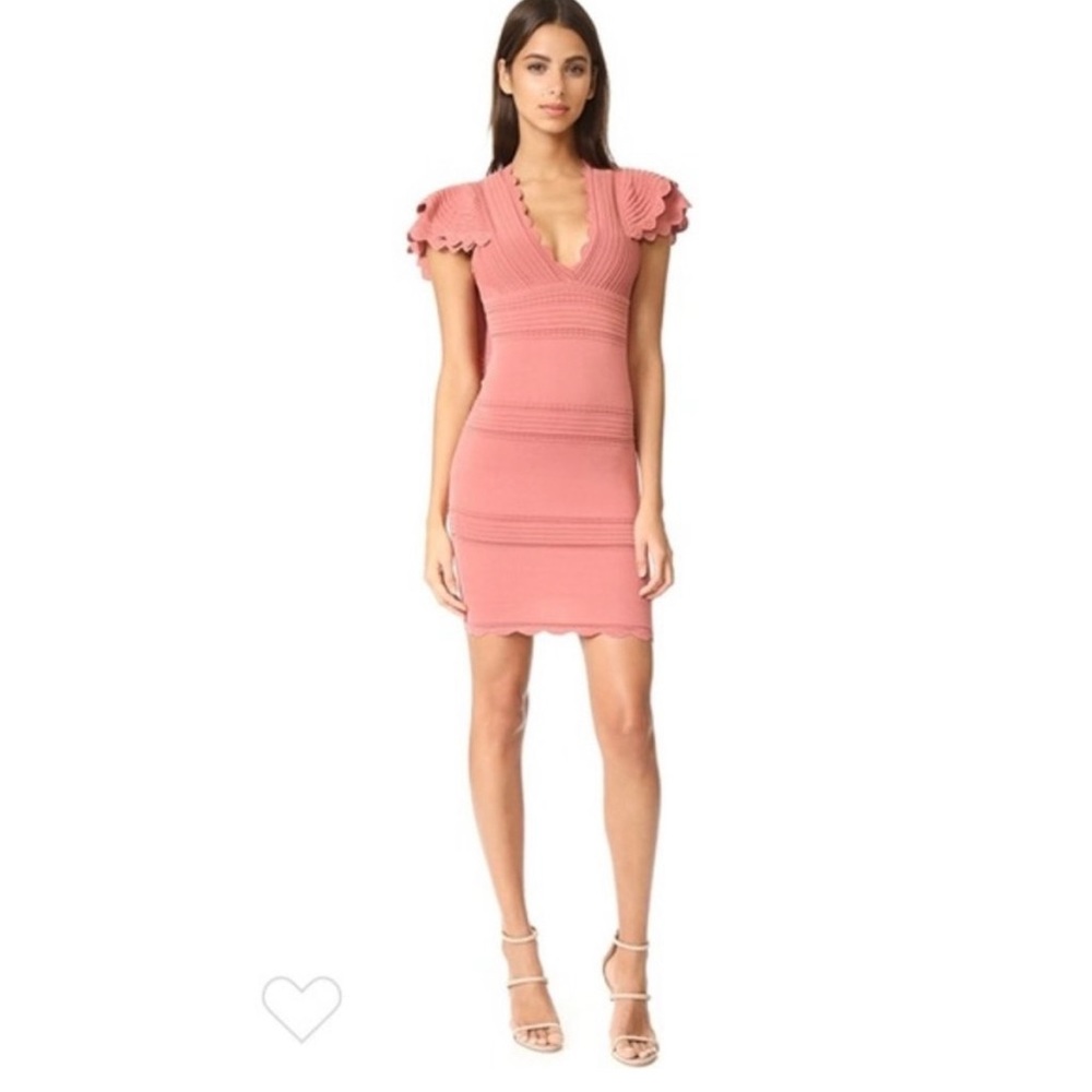 Ronny Kobo Pink Rafela ruffle dress